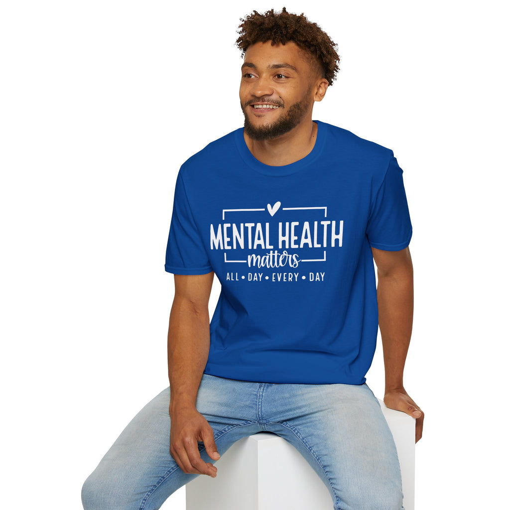 Mental Health Matters T-Shirt — "All Day • Every Day" Awareness Tee