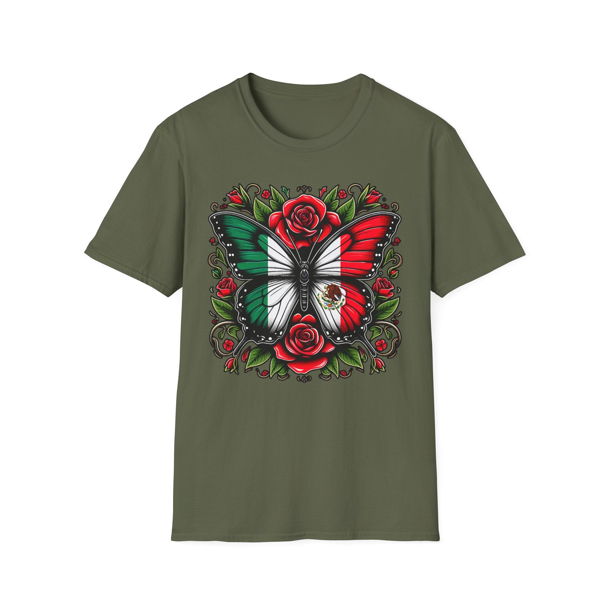 Mexican Flag Butterfly T-Shirt — Rose & Eagle Graphic Tee