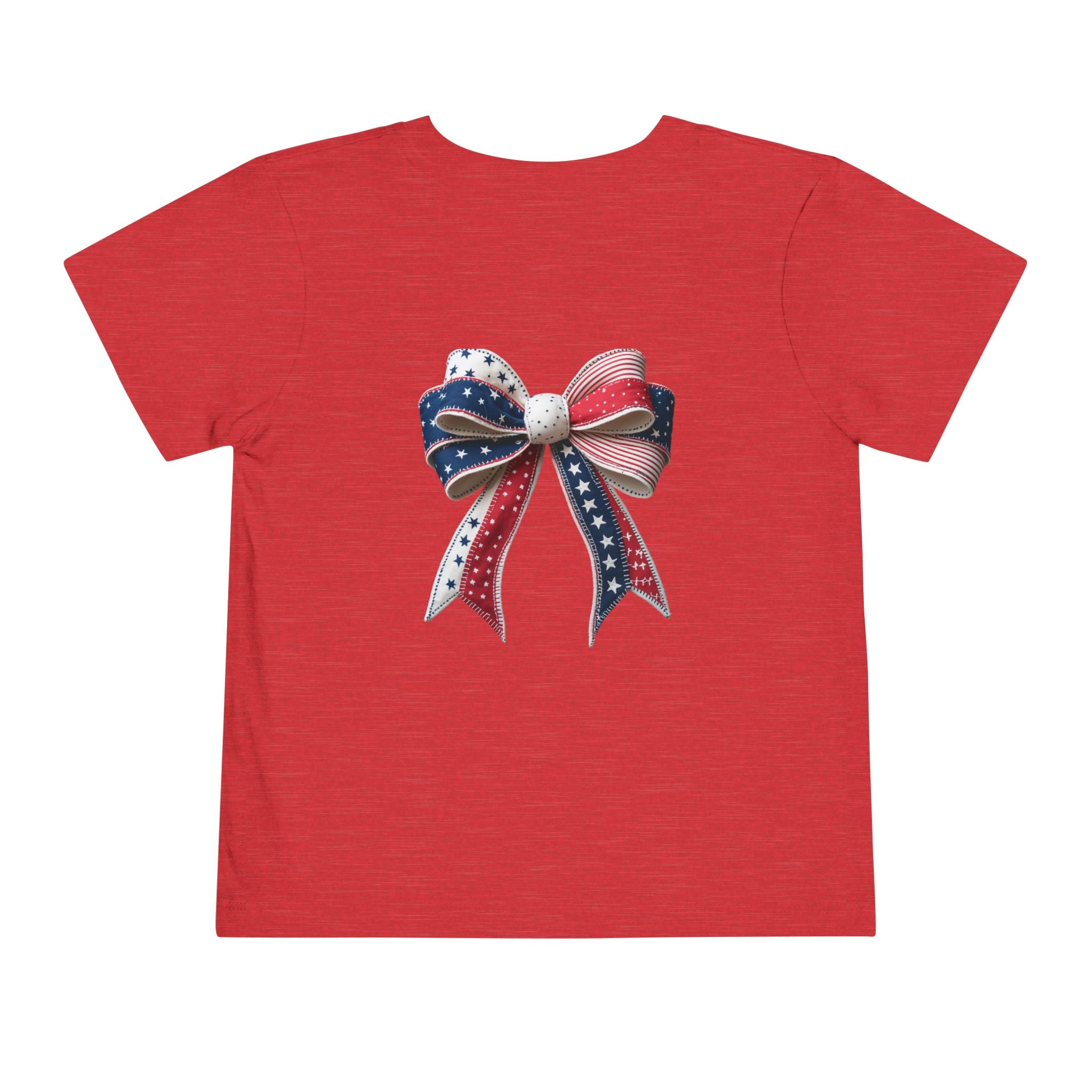 Toddler Tee - "Stay Spangled Sassy" Patriotic Bow 4th of July Shirt