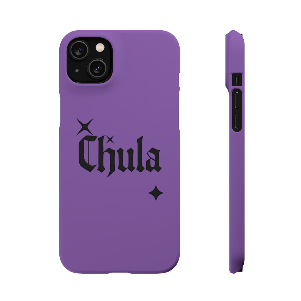 Chula Gothic Script Phone Case | Purple Snap Case