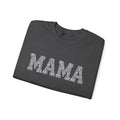 Mama Crewneck Sweatshirt — Casual Glitter Block Letter Mom Pullover