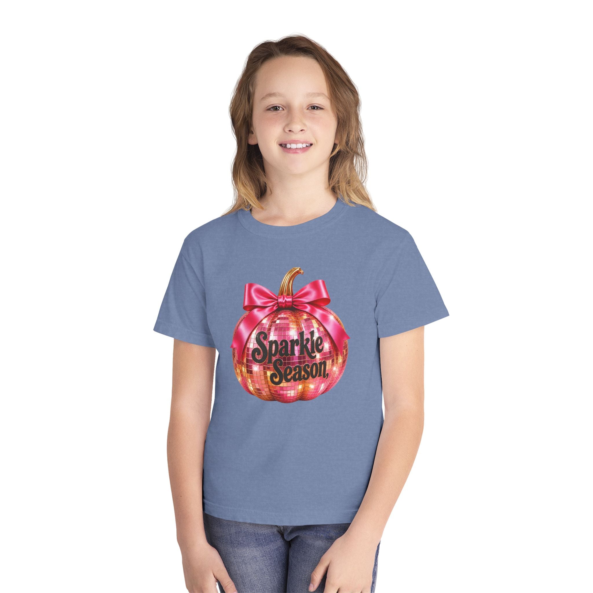 Sparkle Season Pumpkin Youth T‑Shirt