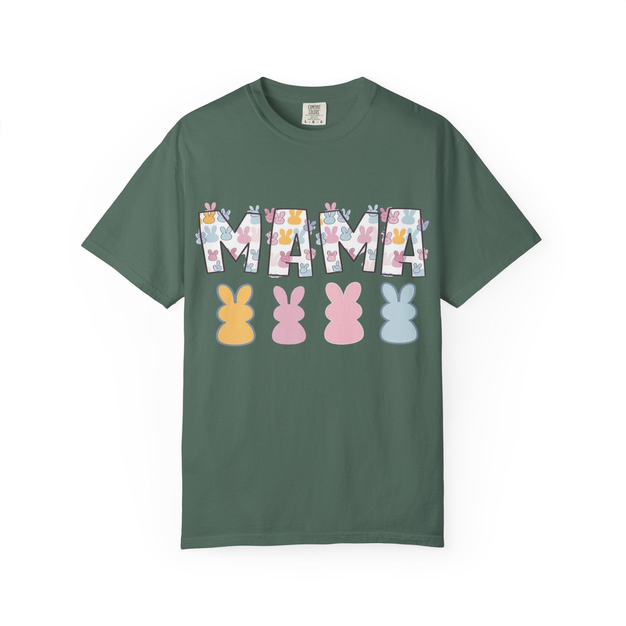 Mama Floral Peep Tee — Easter Bunny Pastel Mother's Day T-Shirt