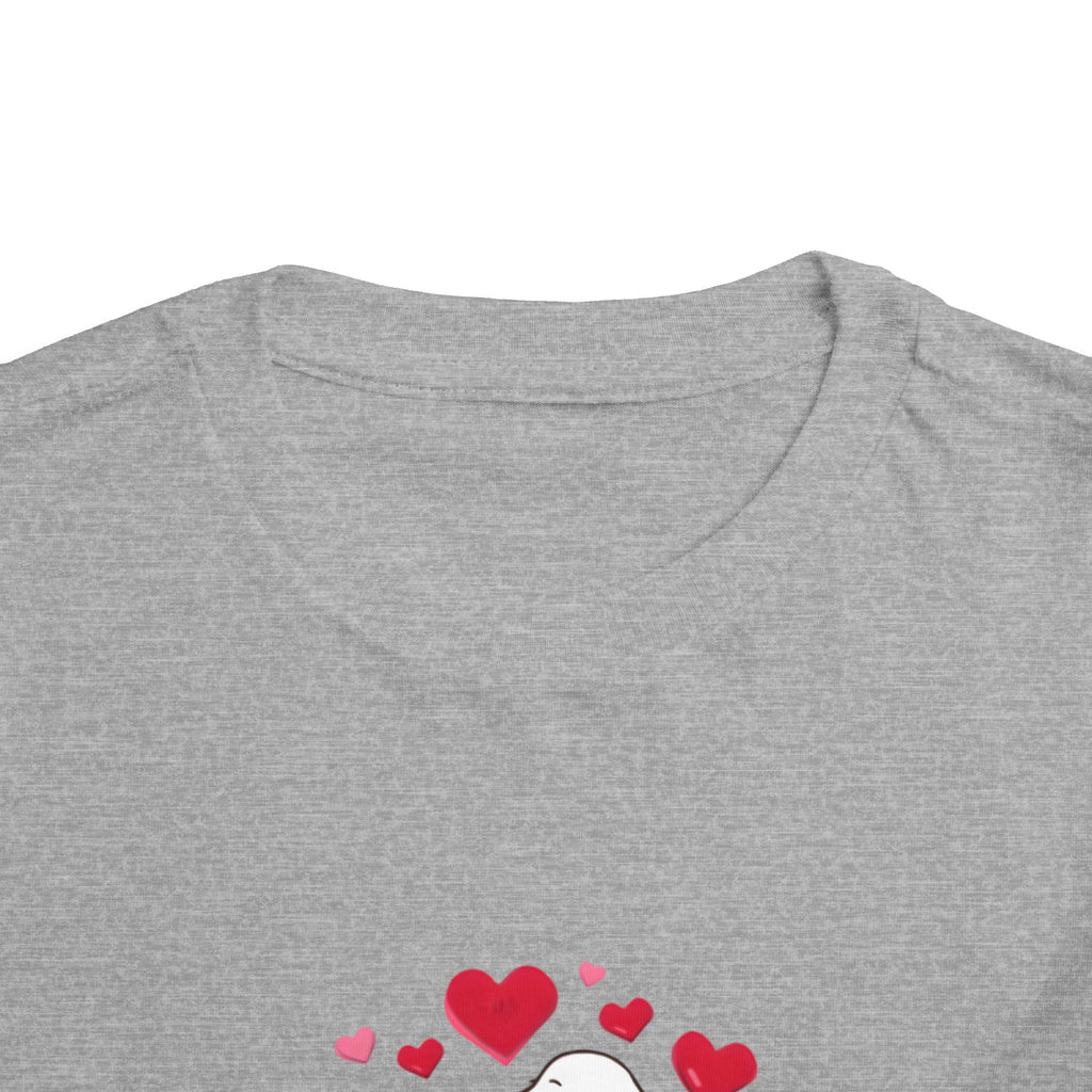 Toddler Tee — Cute Puppy “Love Is in the Air” Valentine Shirt