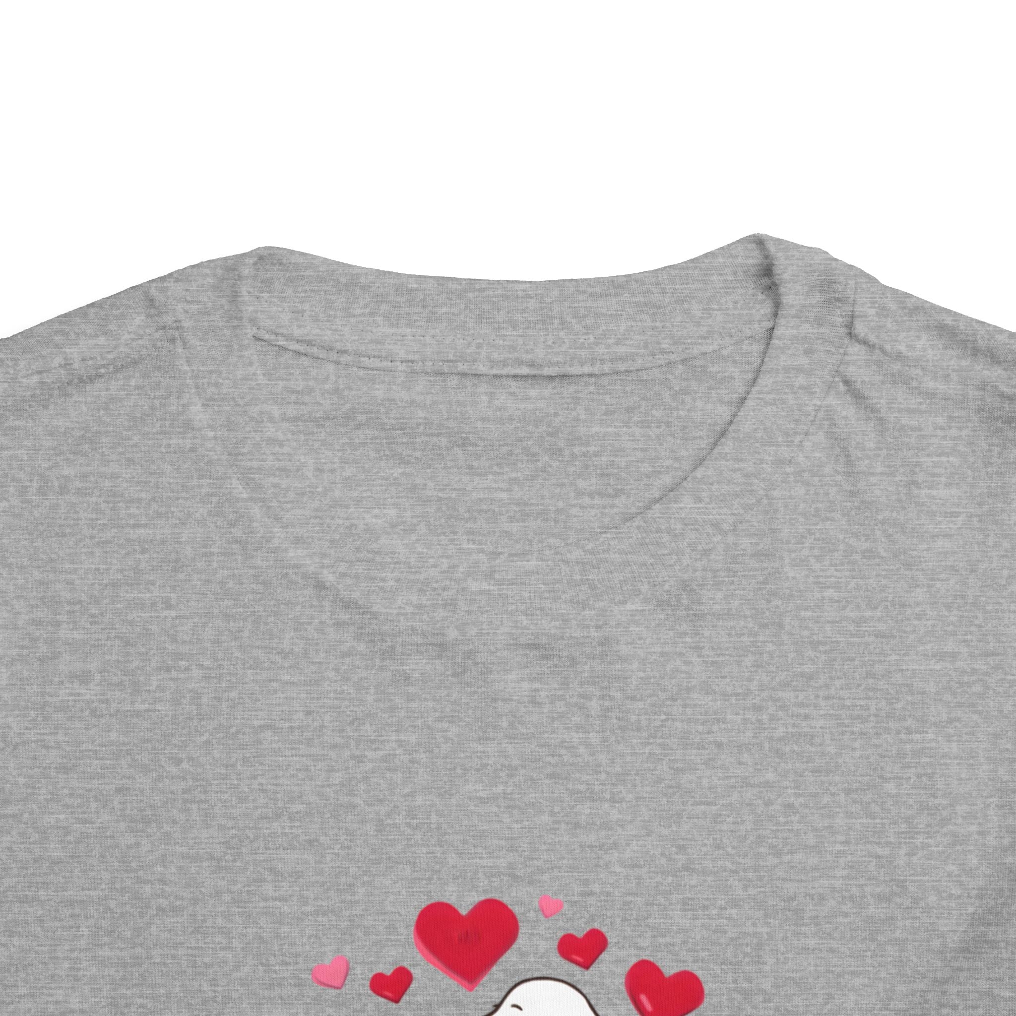 Toddler Tee — Cute Puppy “Love Is in the Air” Valentine Shirt