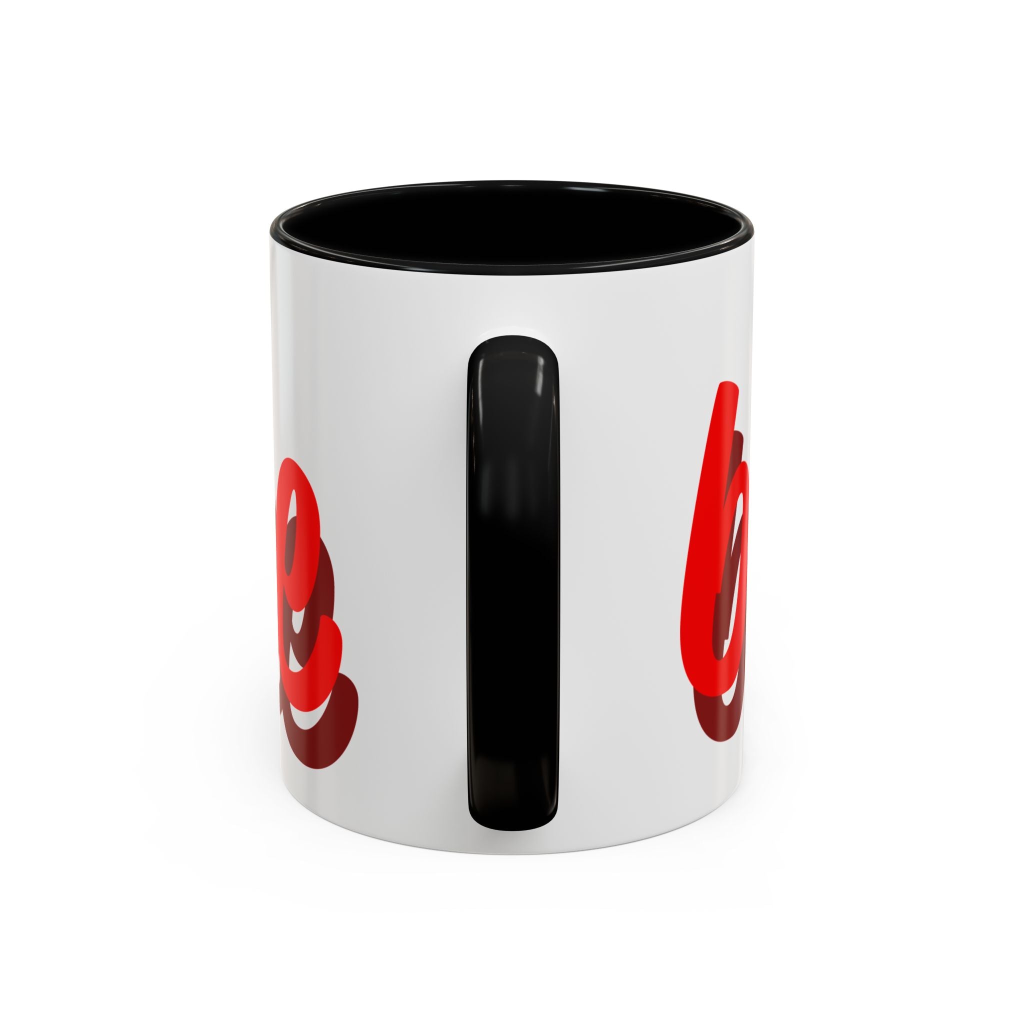 Be Mine Mug | Heart Valentine Coffee Mug, Accent Handle and Rim