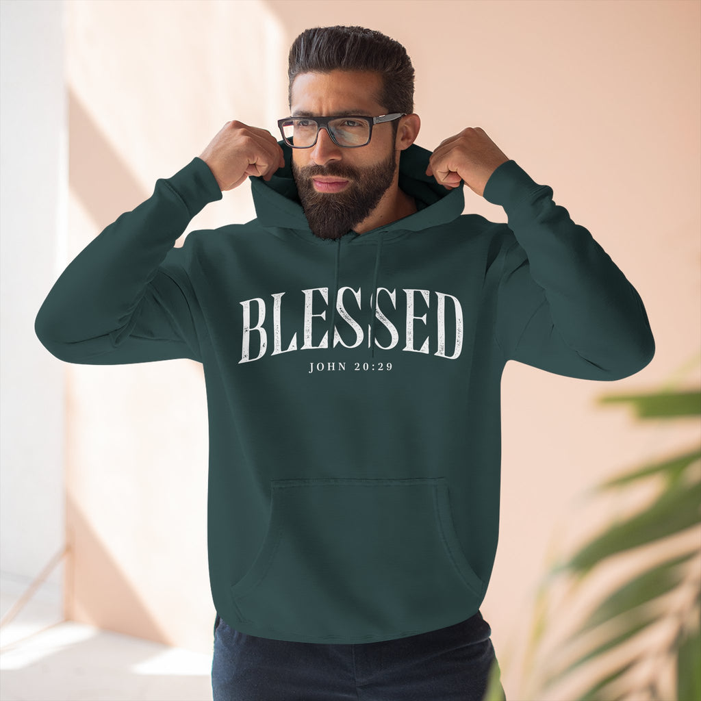 Blessed Fleece Hoodie — Cozy "BLESSED" Pullover for Faith & Everyday Comfort