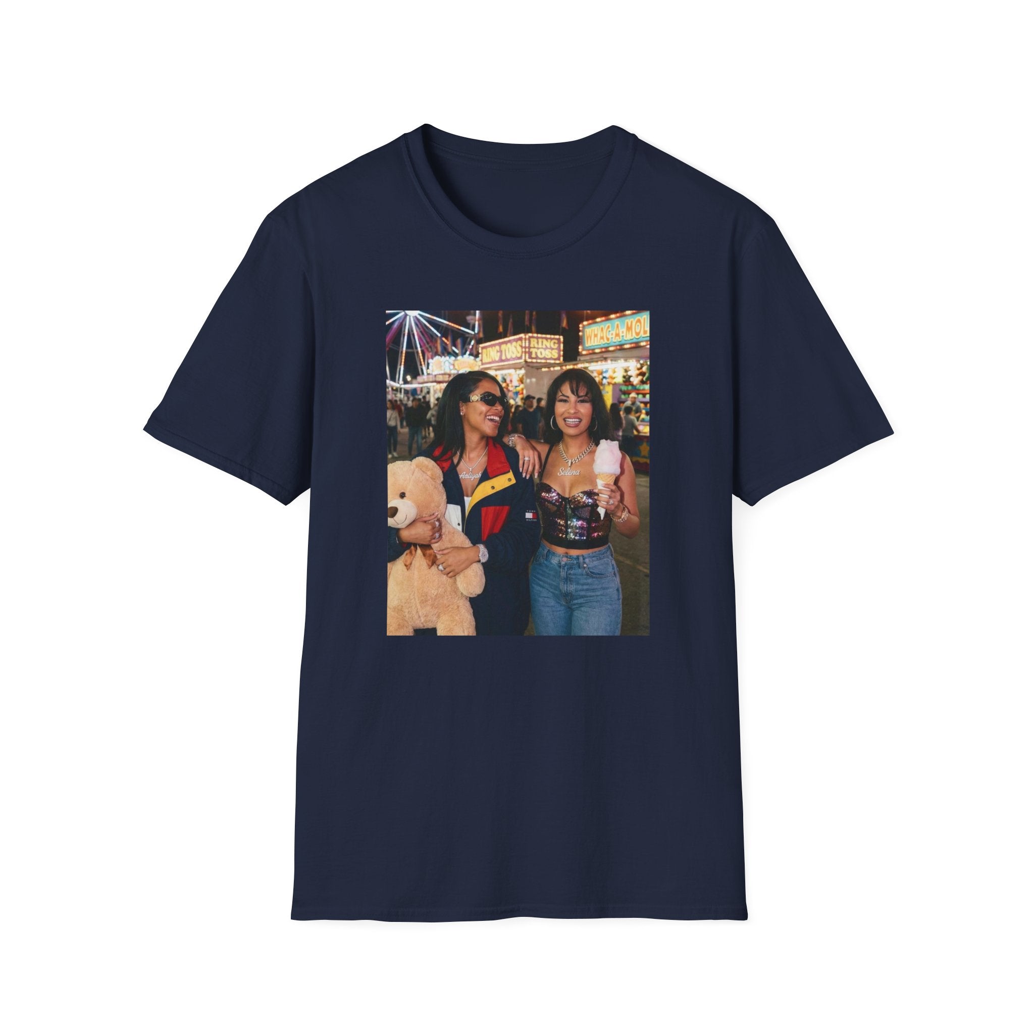 Photo Carnival T‑Shirt — Retro Fair Friends Tee (Cotton Graphic)