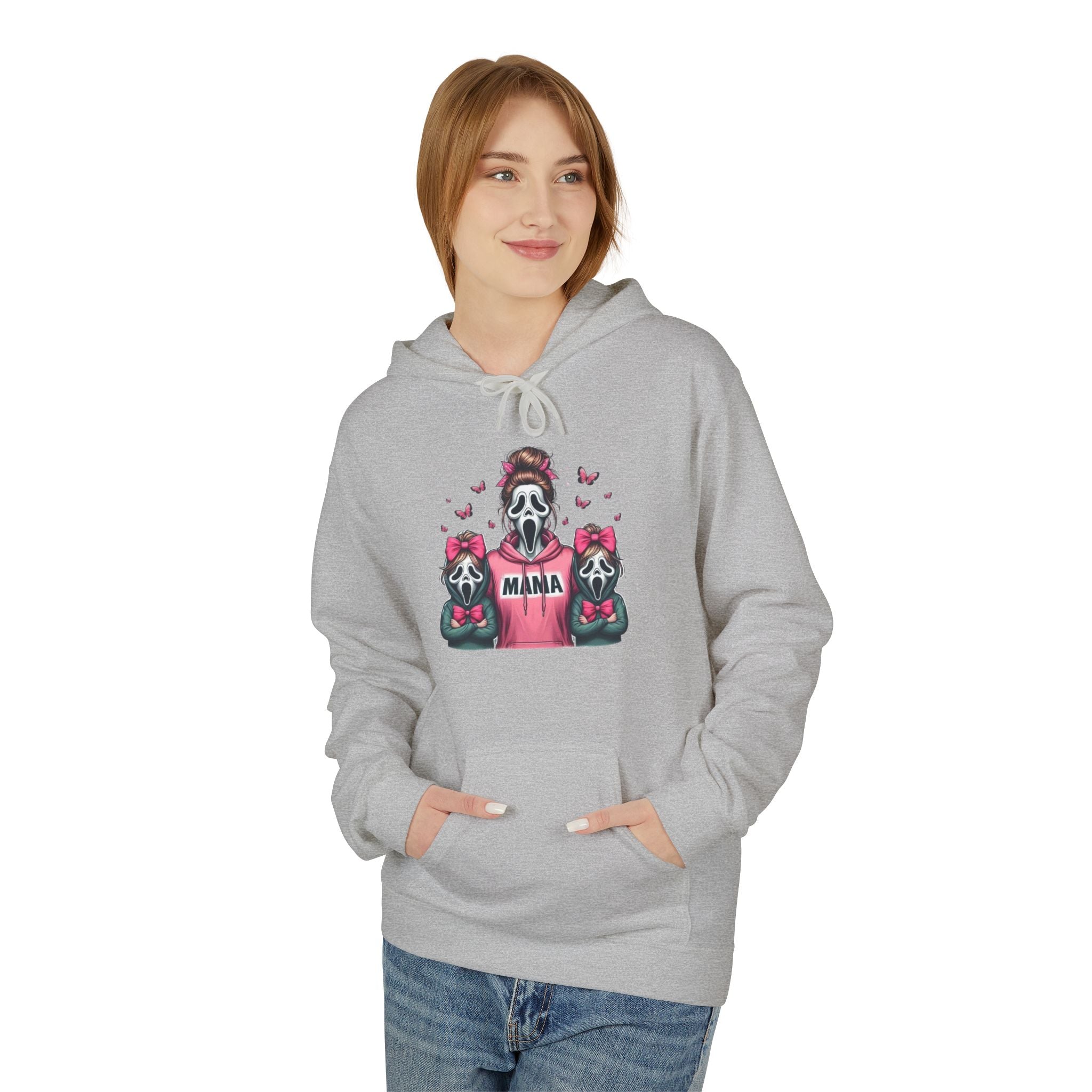 Hoodie — 'Mama' Skeleton with Teddy Bears Cute Goth Mother's Day Pullover