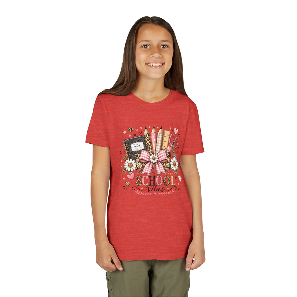 Youth Tee — "School Vibes" Back-to-School Graphic