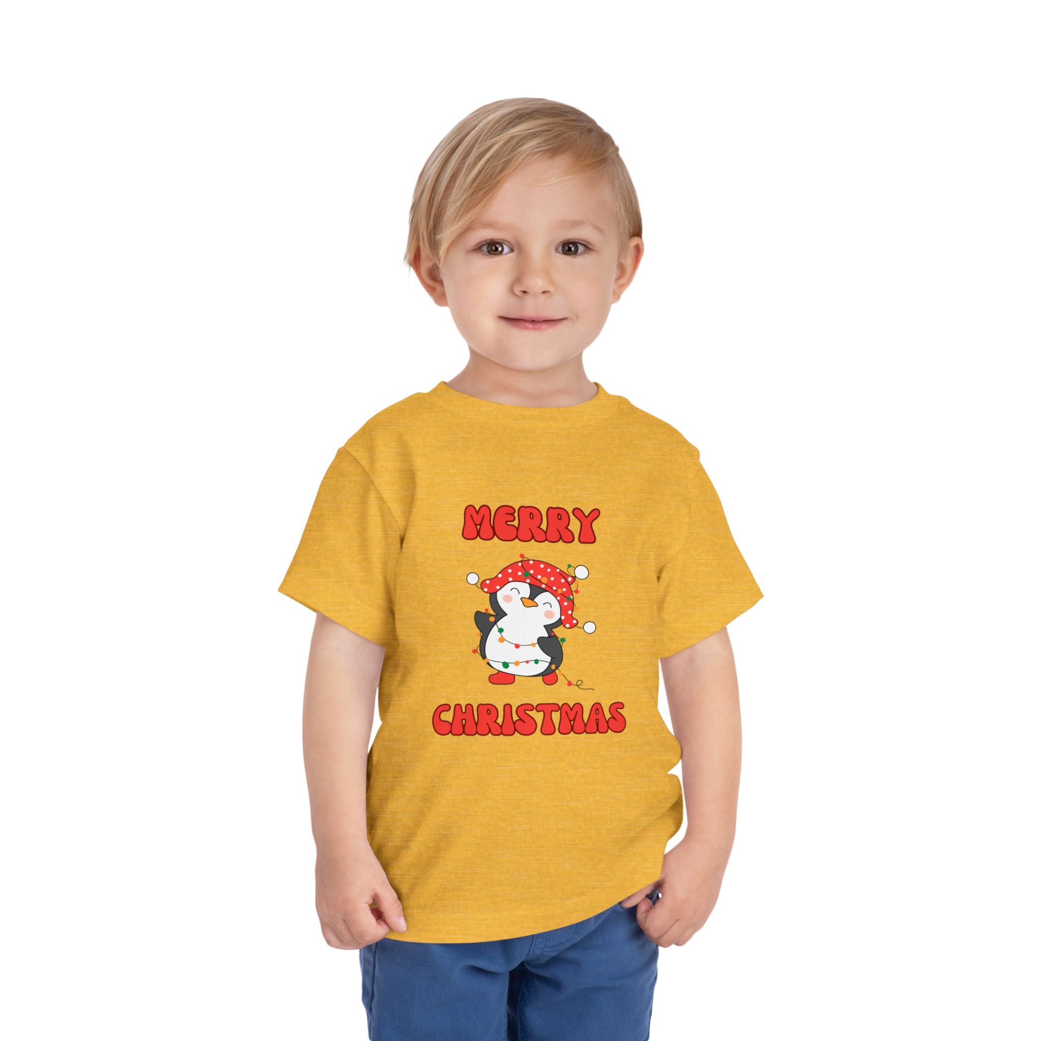 Merry Christmas Penguin Toddler Tee