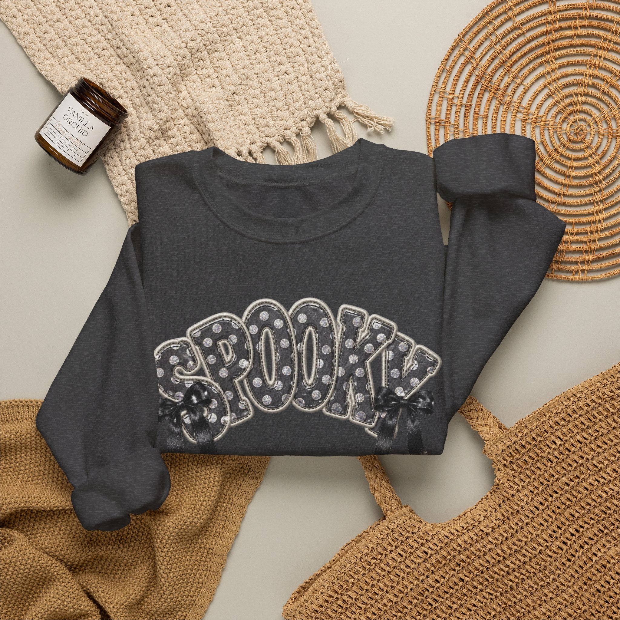 Spooky Floral 'SPOOKY' Crewneck Sweatshirt