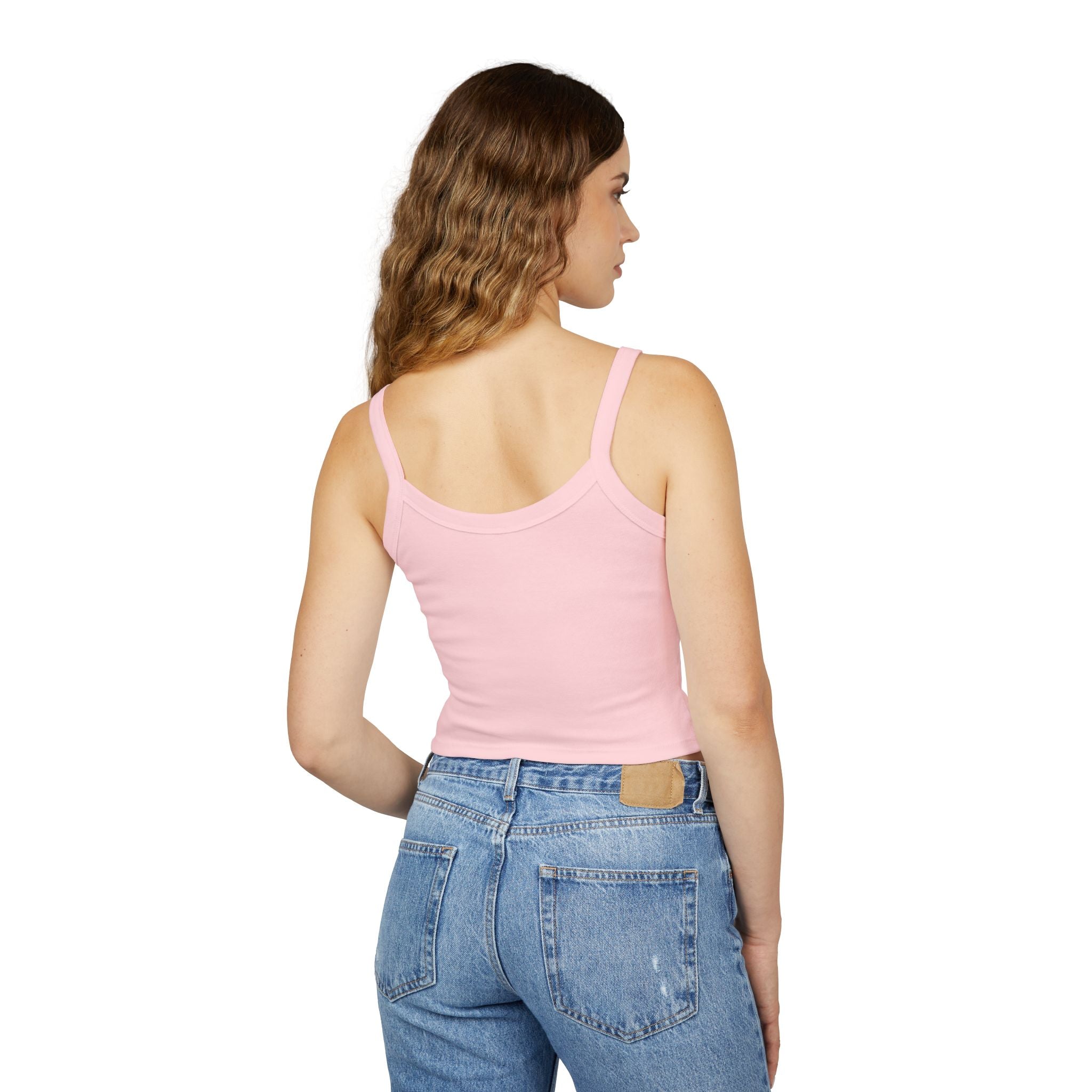 Mama Floral Crop Tank — Women's Spaghetti Strap 'MAMA' Graphic