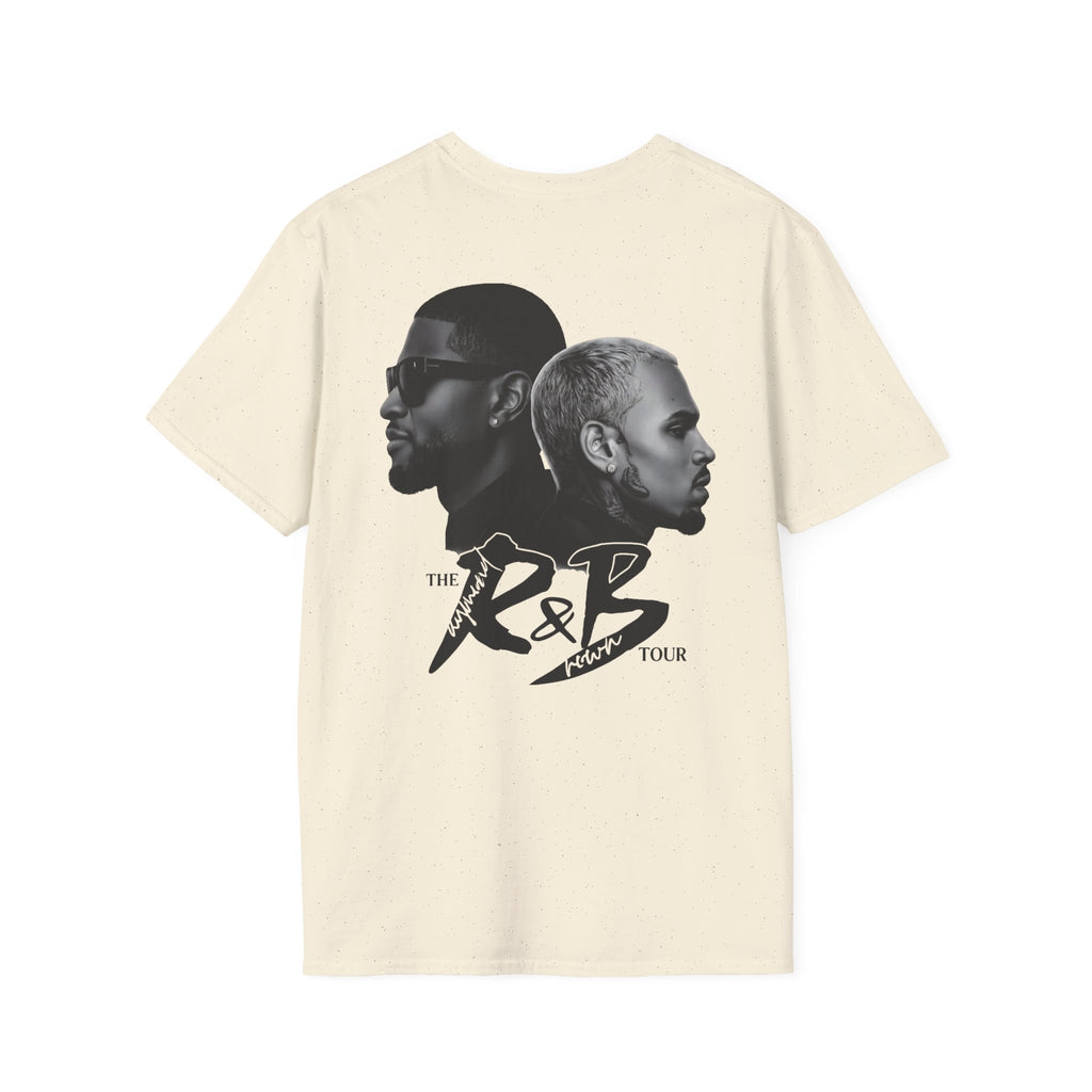 R&B Minimalist Logo T-Shirt — Retro Script Chest Print