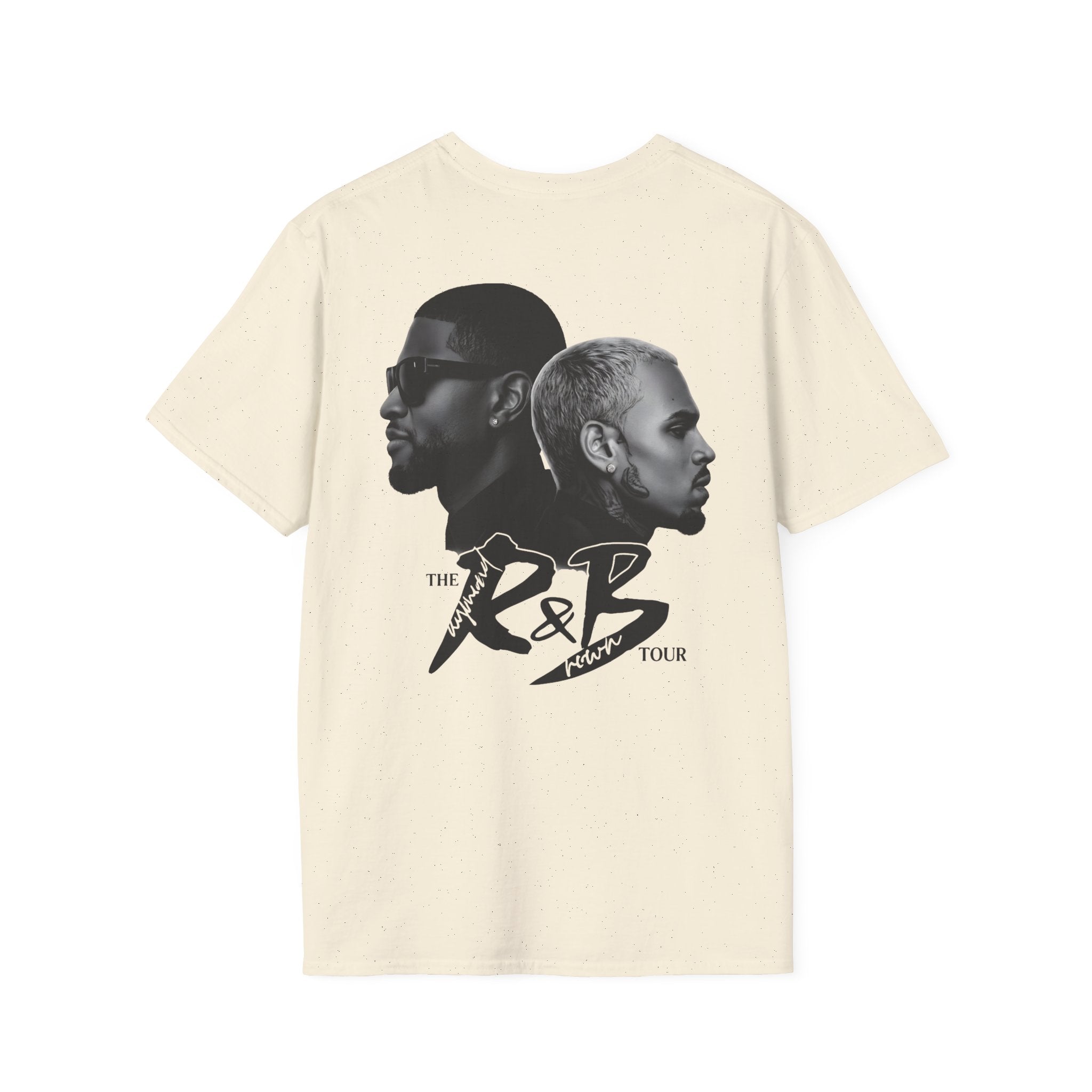 R&B Minimalist Logo T-Shirt — Retro Script Chest Print