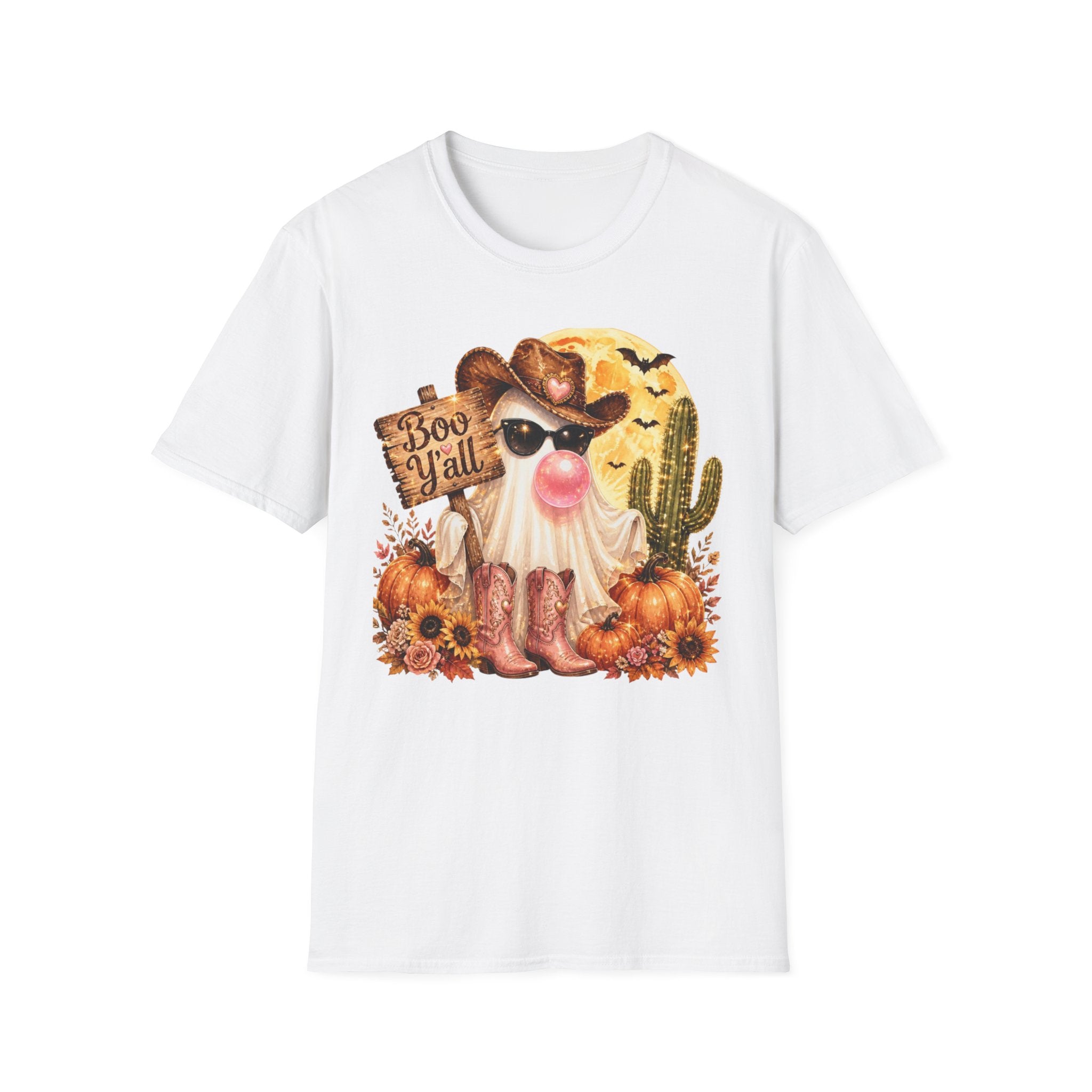 Halloween Gnome T-Shirt — 'Boo Y'all' Western Pumpkin Tee