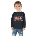 Toddler Long Sleeve Tee — Cute Halloween Cupcake Trio Costume Shirt