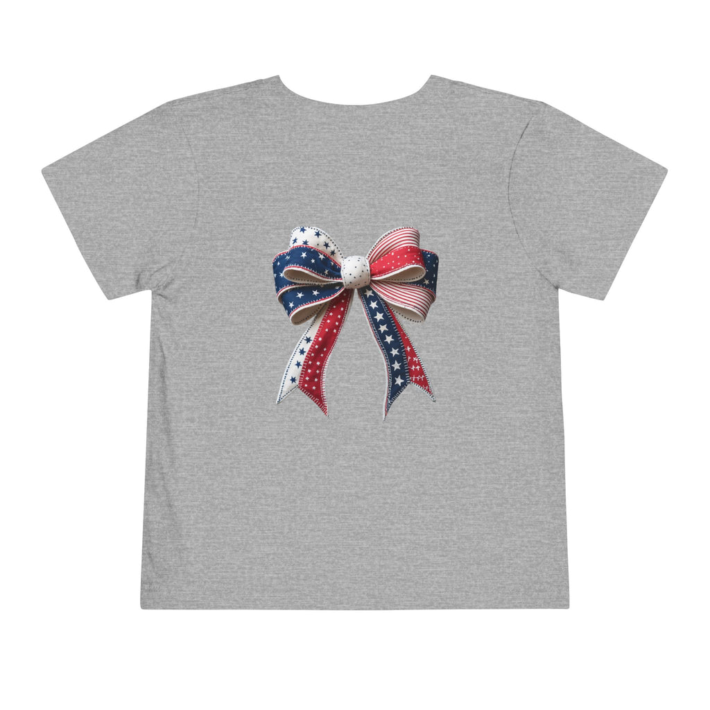 Toddler Tee - "Stay Spangled Sassy" Patriotic Bow 4th of July Shirt