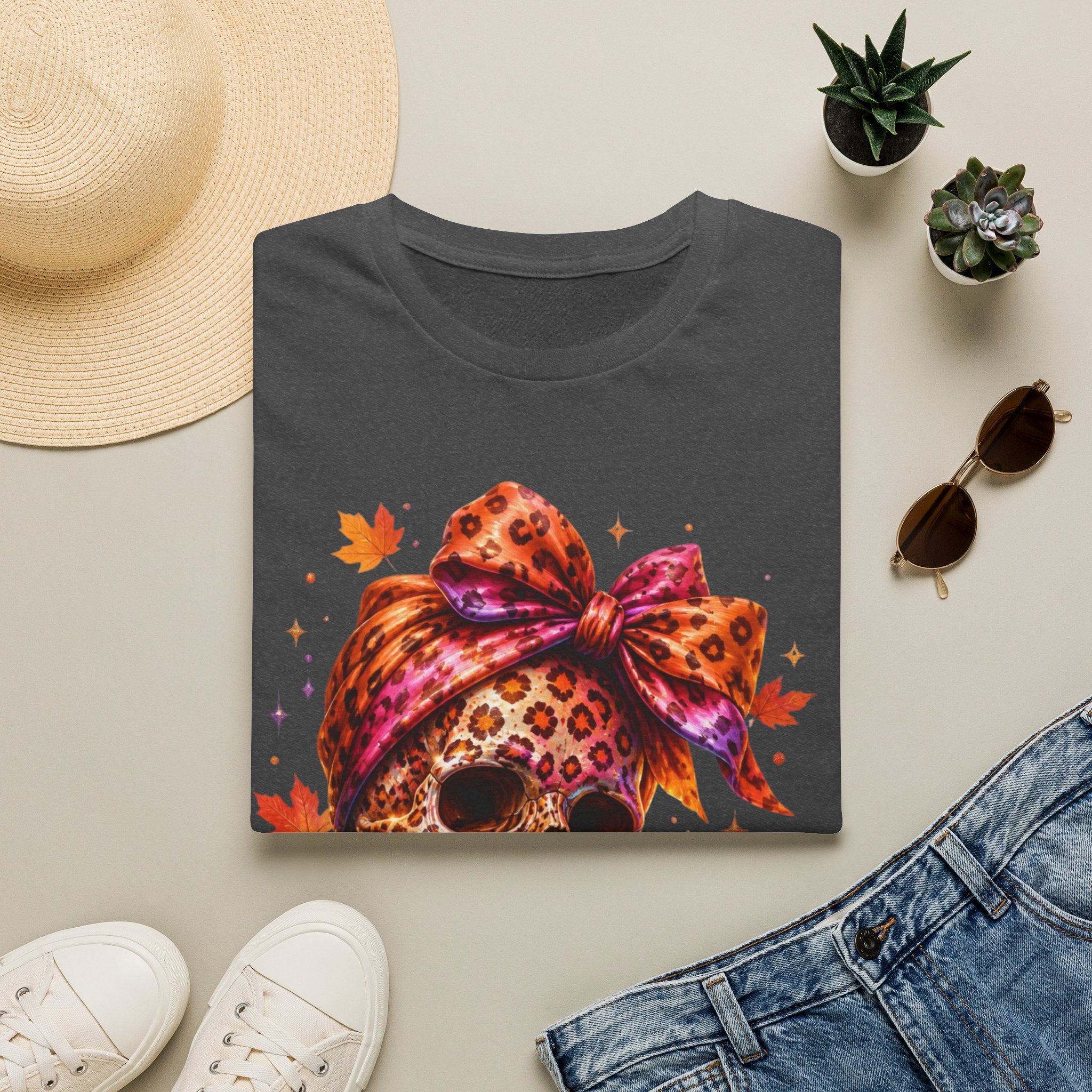 Spooky and Spicy Leopard Skull T-Shirt