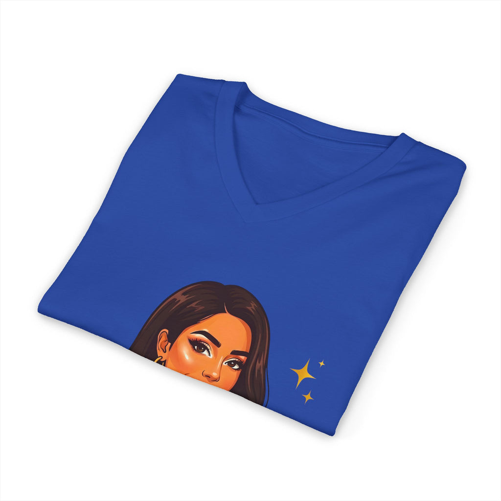 Believe In You V-Neck Tee — Inspirational Woman Graphic T‑Shirt