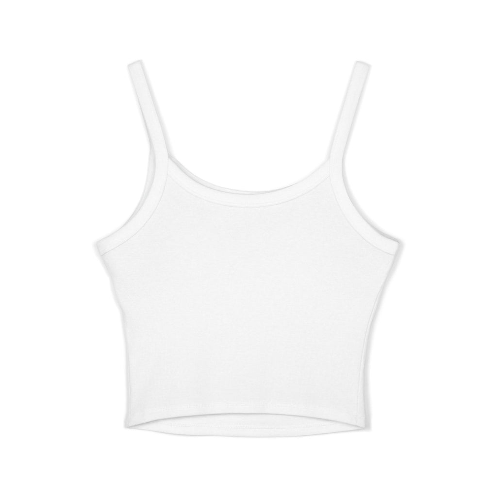Mini Leopard Print Crop Tank Top — Women's Spaghetti Strap Graphic
