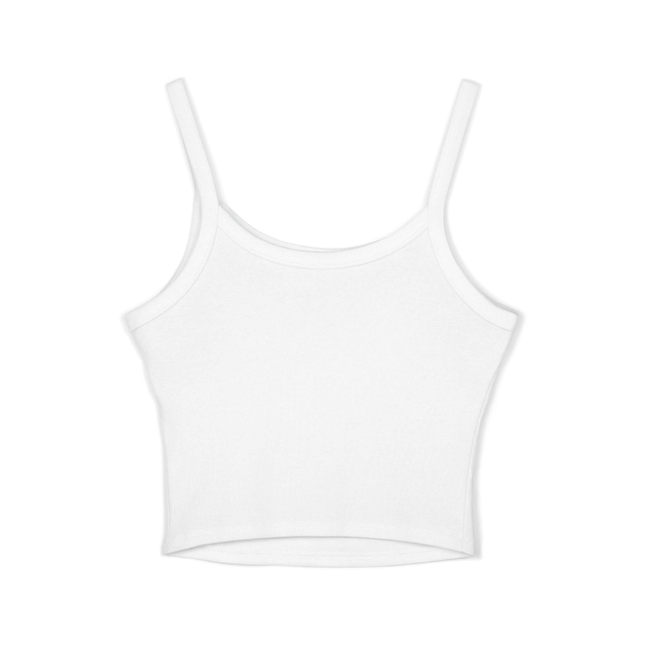 Mini Leopard Print Crop Tank Top — Women's Spaghetti Strap Graphic