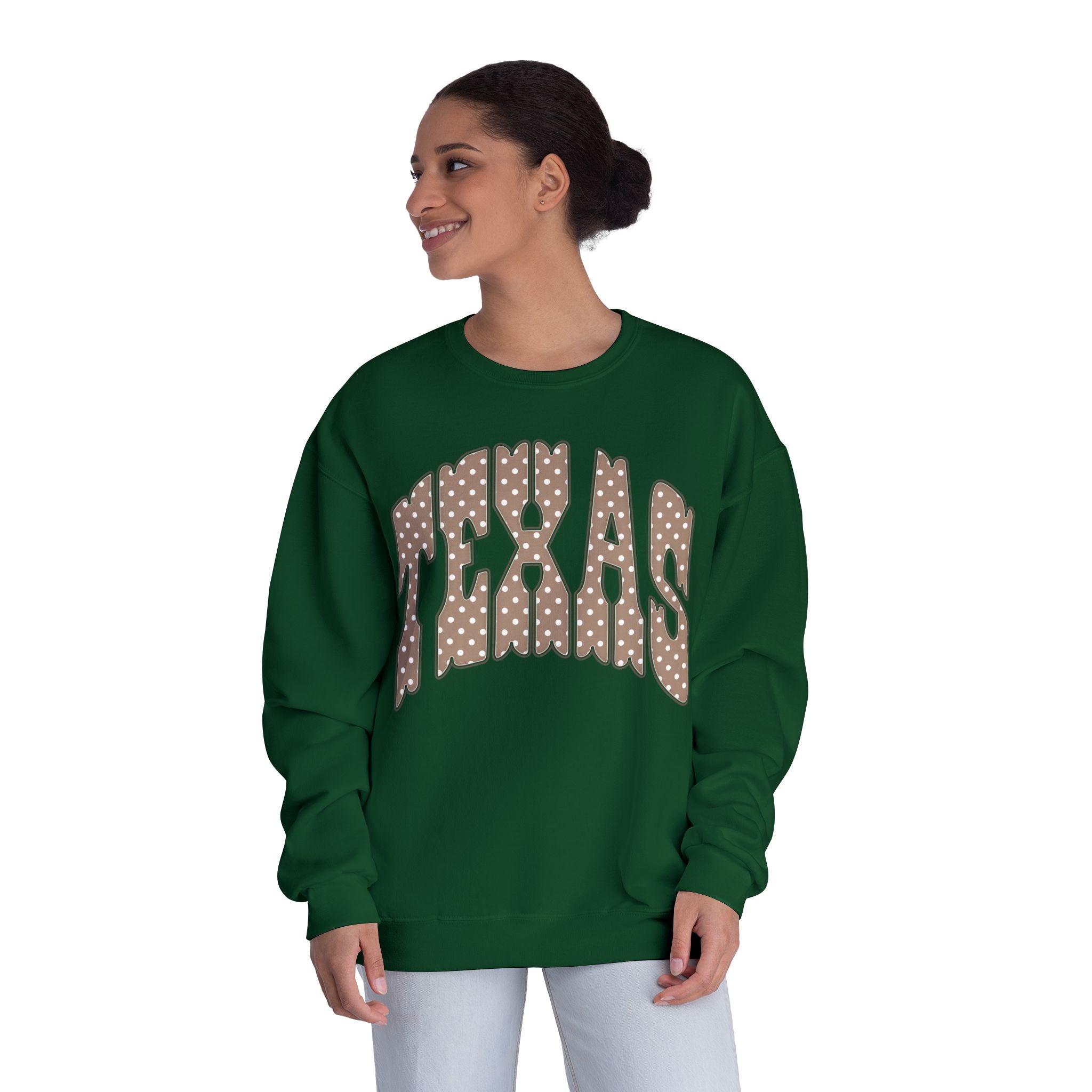 Texas Leopard Print Crewneck Sweatshirt