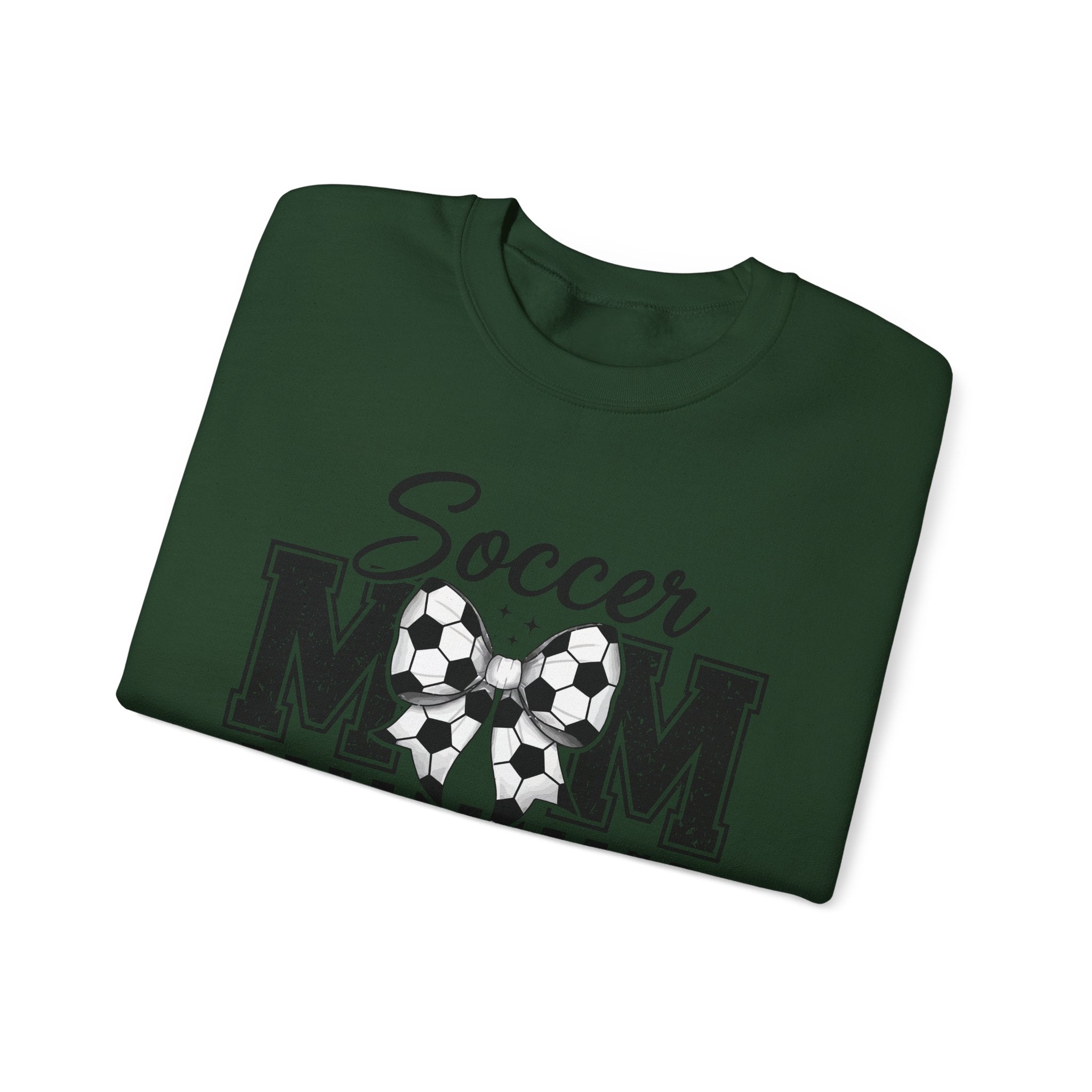 Soccer Mom Crewneck Sweatshirt — Vintage Soccer Ball Design