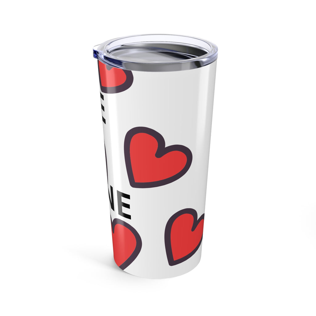 Valentine Heart Pattern Tumbler 20oz