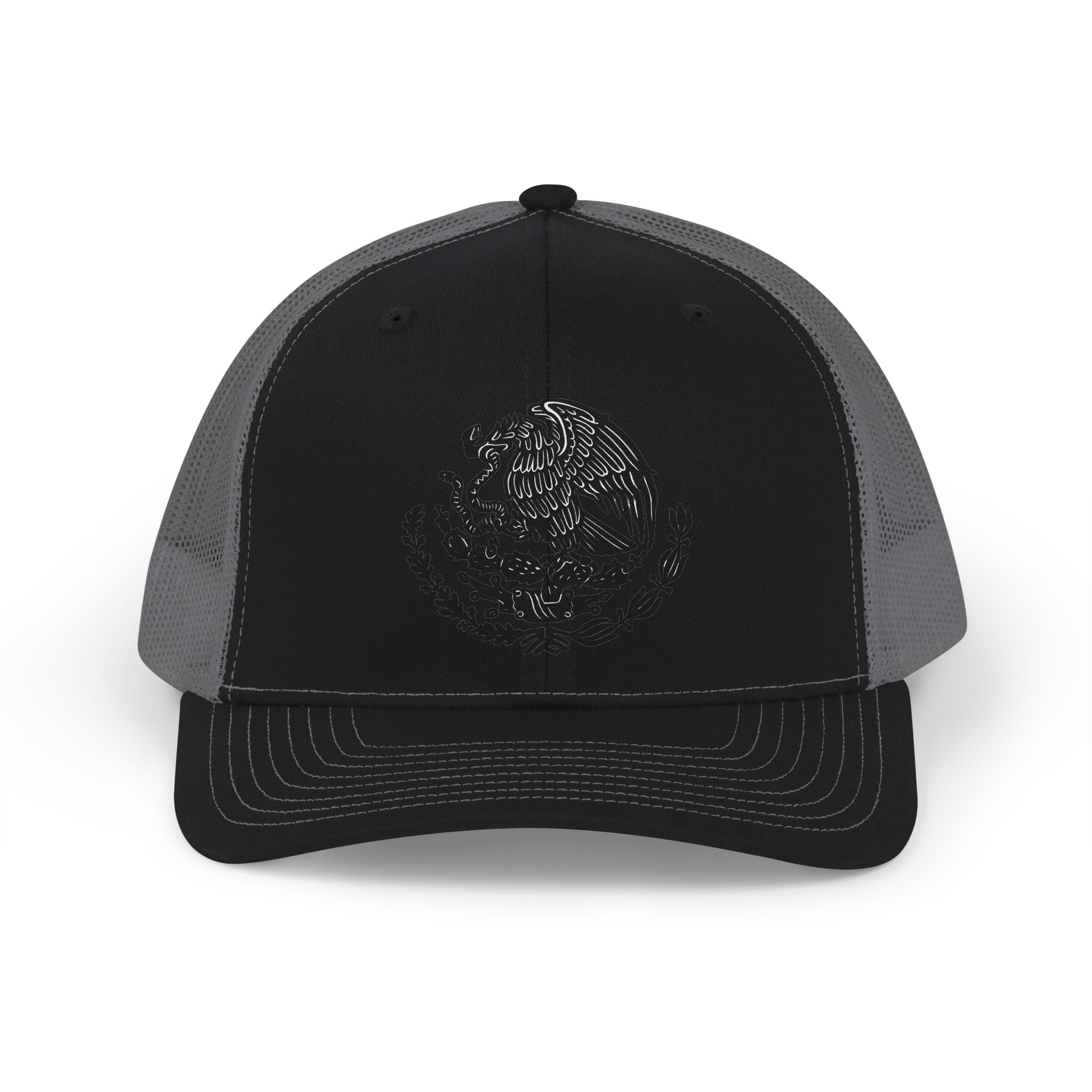 Mexican Eagle Snapback Trucker Hat — Embroidered Águila Mexicana Mesh Cap