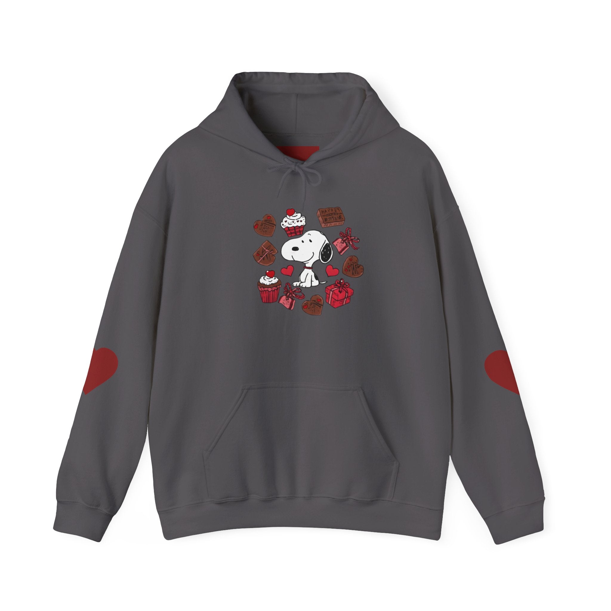 Snoopy Valentine Heart Hoodie | Cute Chocolate Cupcake Love Design