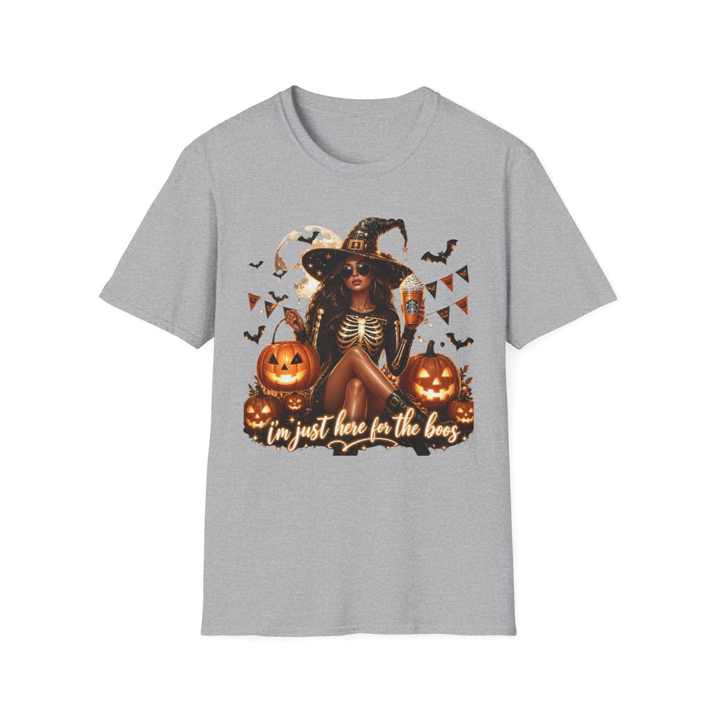 Halloween Witch T-Shirt — "And Just Here in the Boo" Graphic Tee