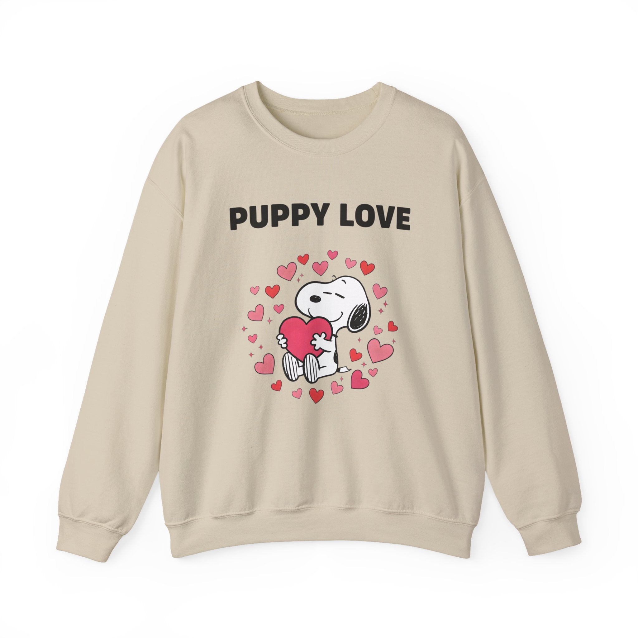 Puppy Love Snoopy Heart sweatshirt | Cute dog Valentine crewneck