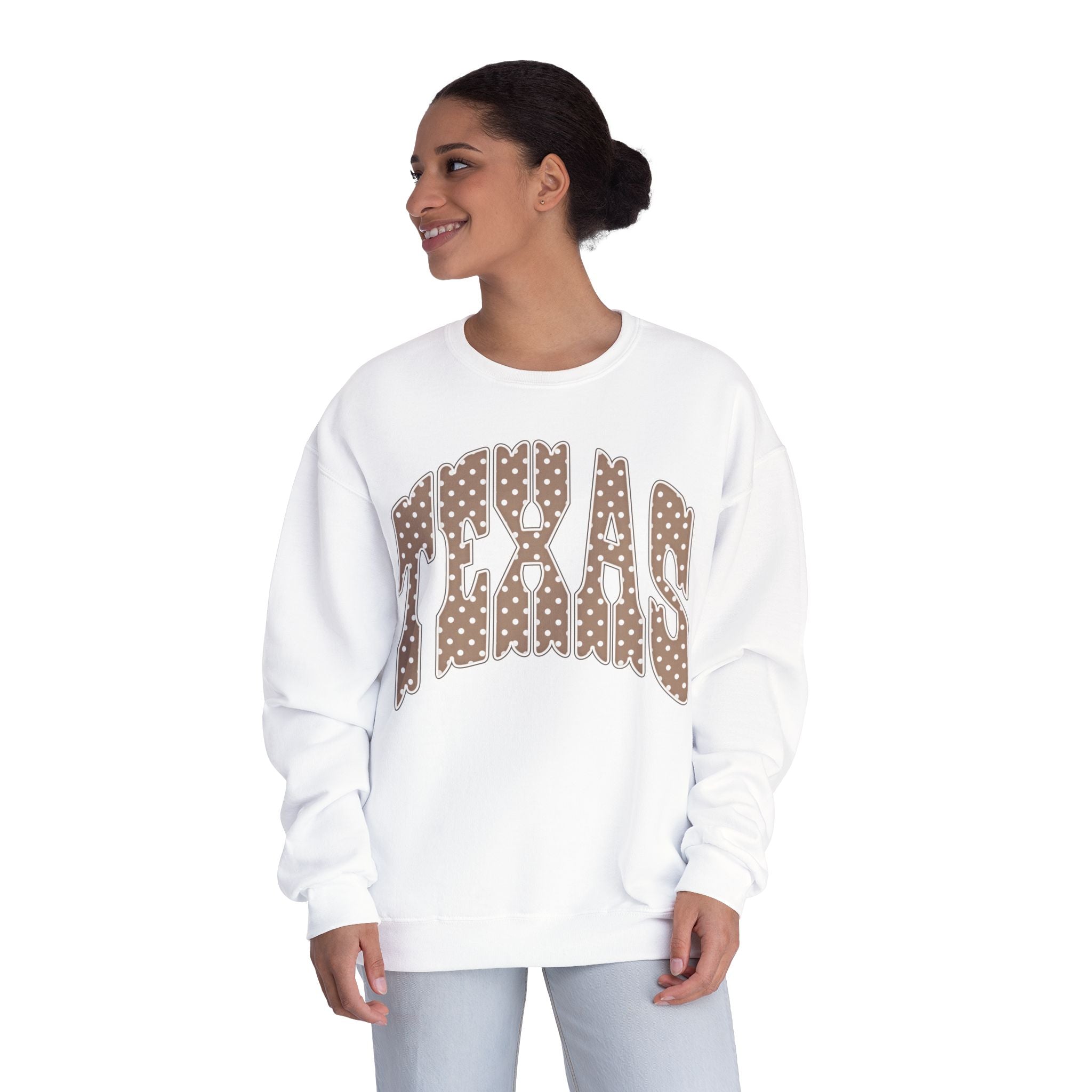 Texas Leopard Print Crewneck Sweatshirt