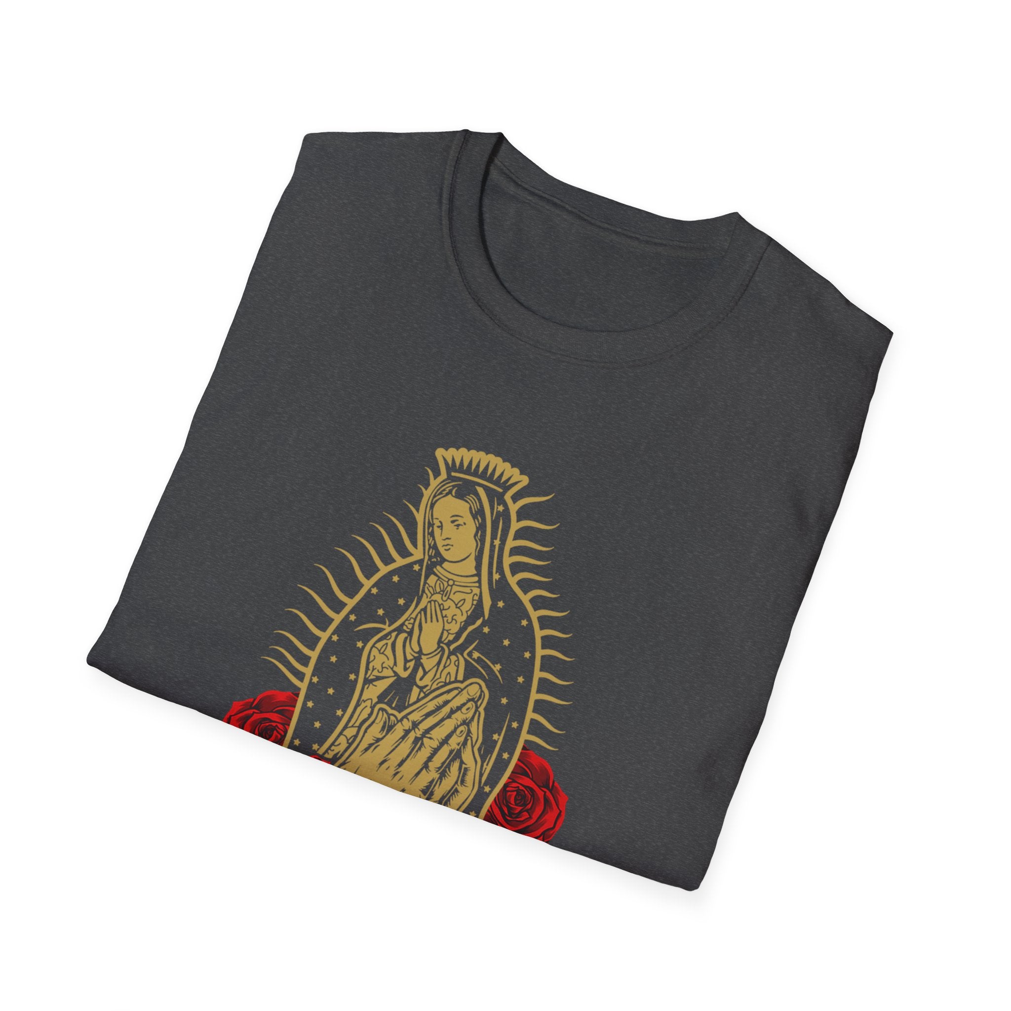 Our Lady of Guadalupe T-Shirt | Virgin Mary illustration, roses