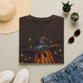 Halloween Leopard Ghost T-Shirt — Witch Hat & Bats Graphic