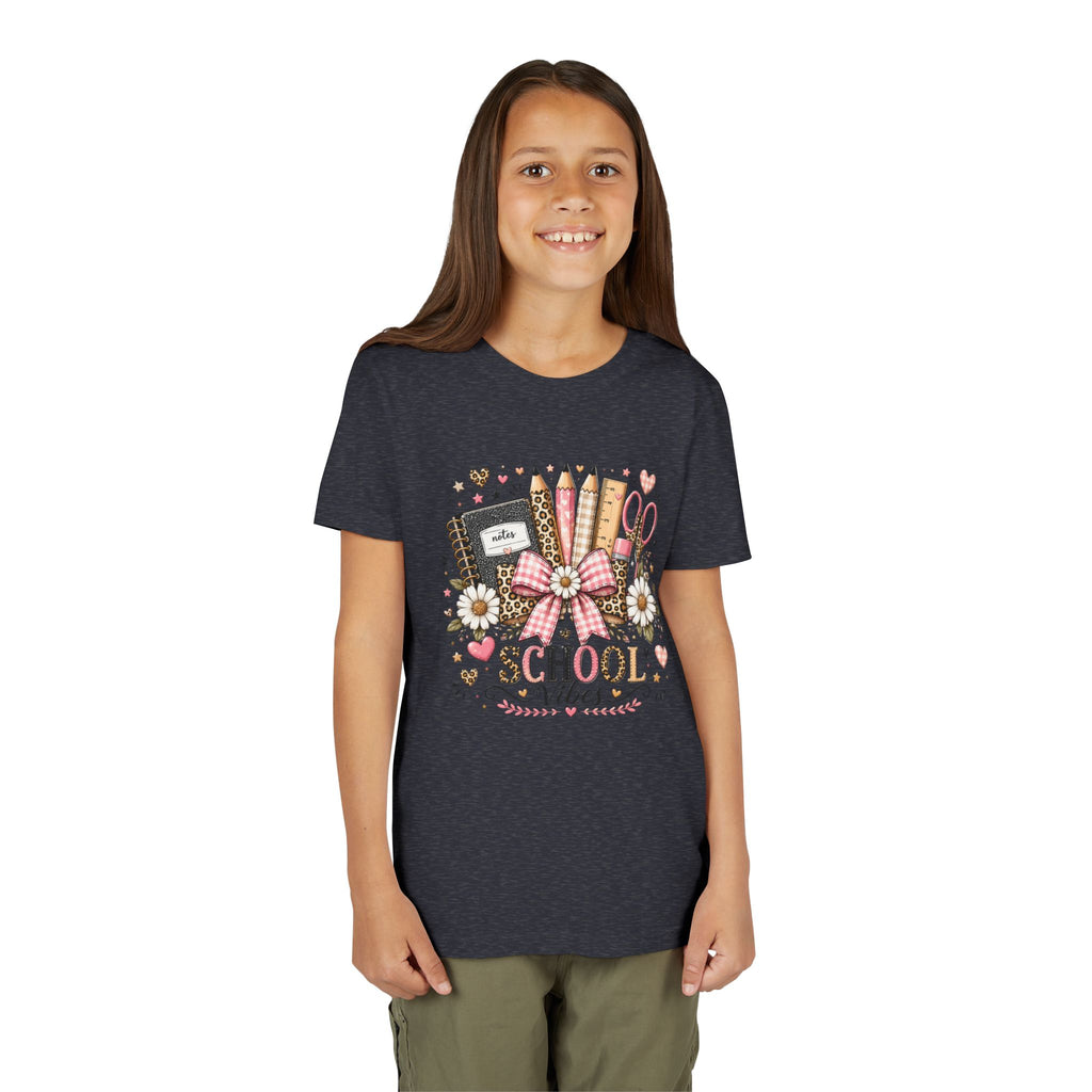 Youth Tee — "School Vibes" Back-to-School Graphic