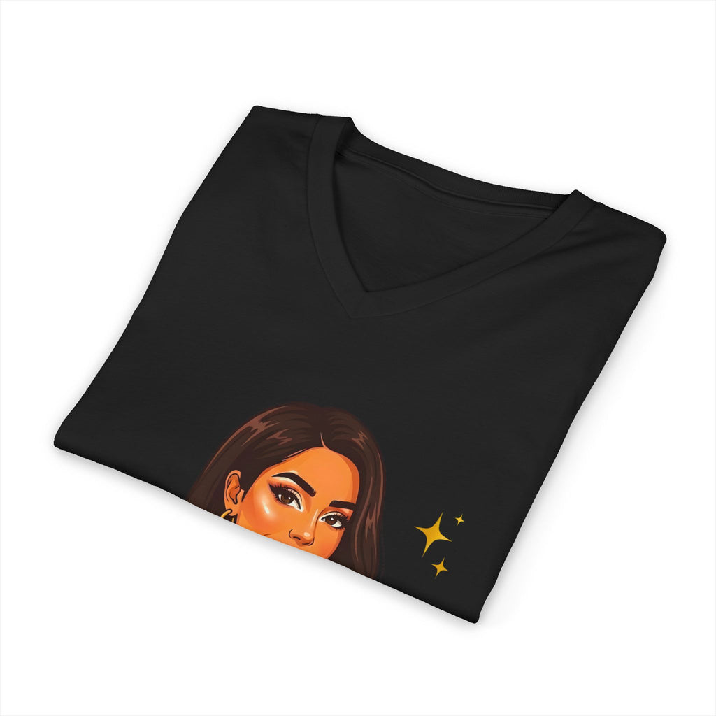 Believe In You V-Neck Tee — Inspirational Woman Graphic T‑Shirt