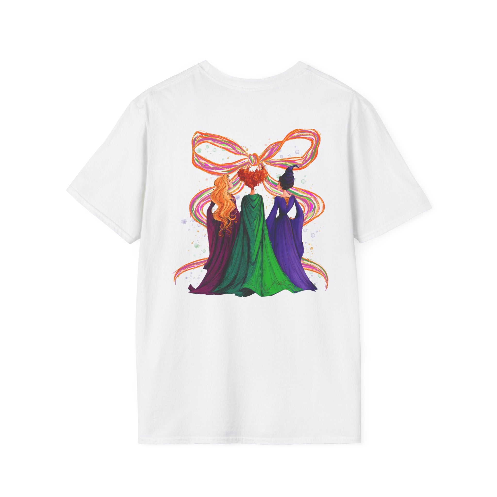 Hocus Pocus Halloween T‑Shirt — Colorful Witch Sisters Movie Tribute