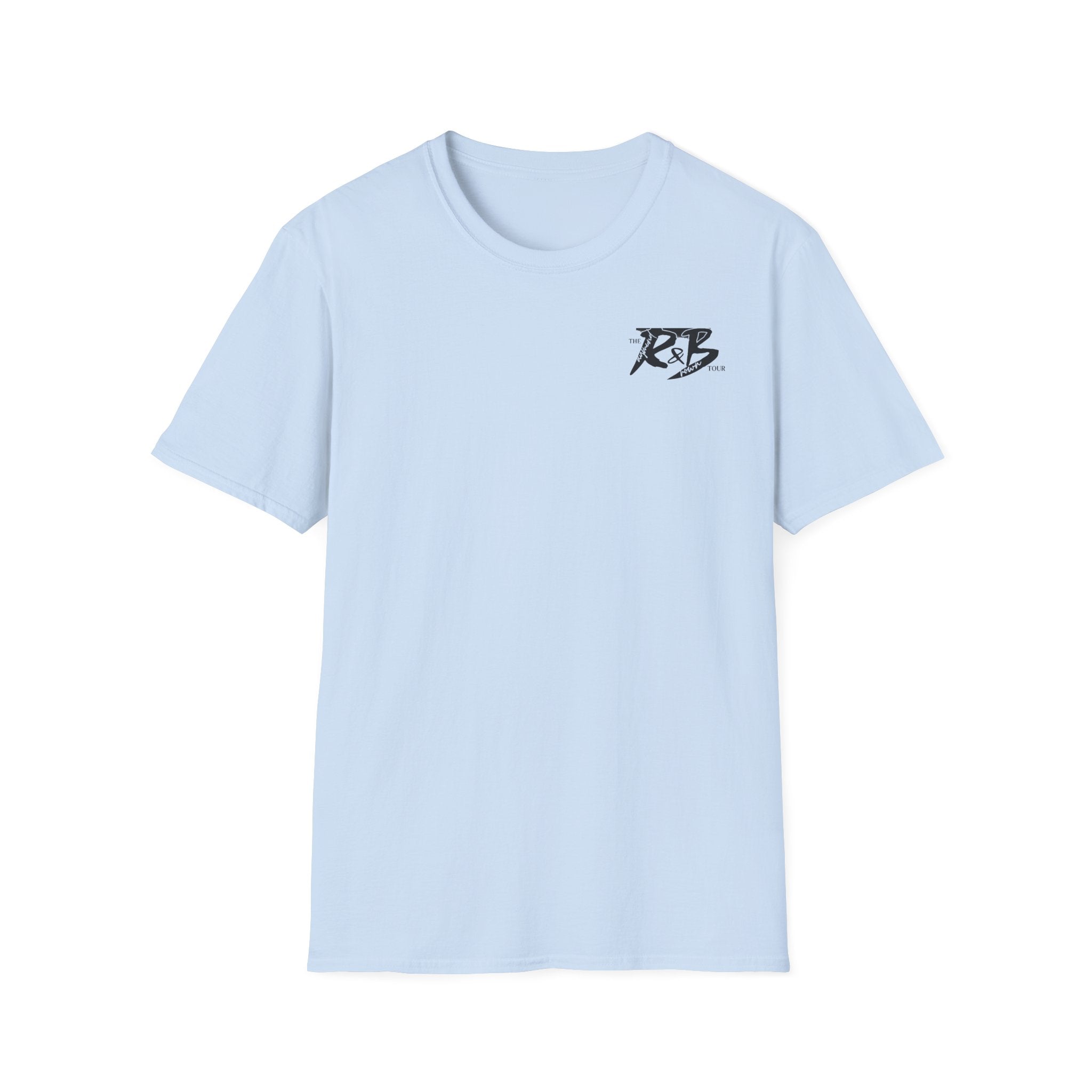 R&B Minimalist Logo T-Shirt — Retro Script Chest Print
