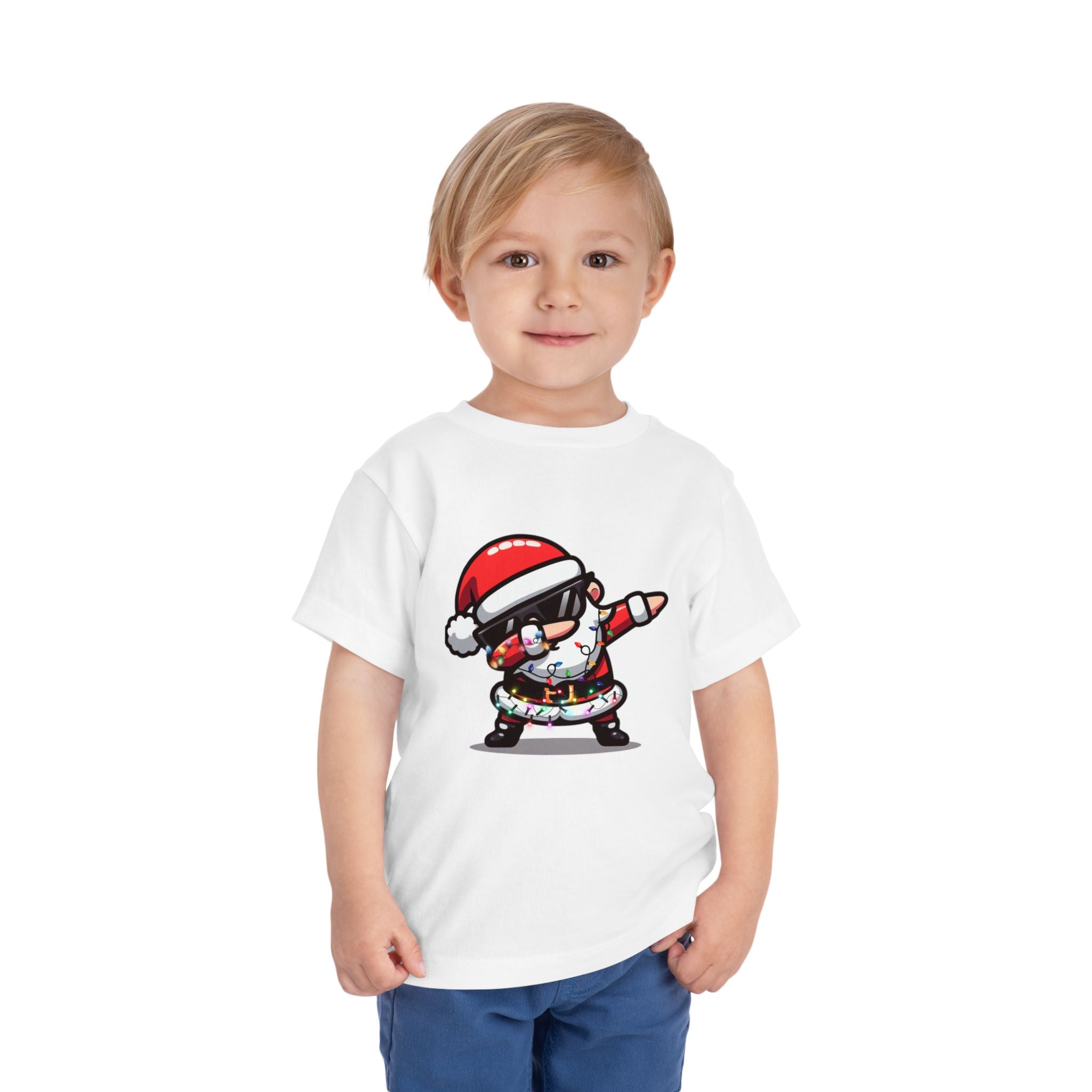 Toddler Tee — Dabbing Santa Holiday Kids Shirt