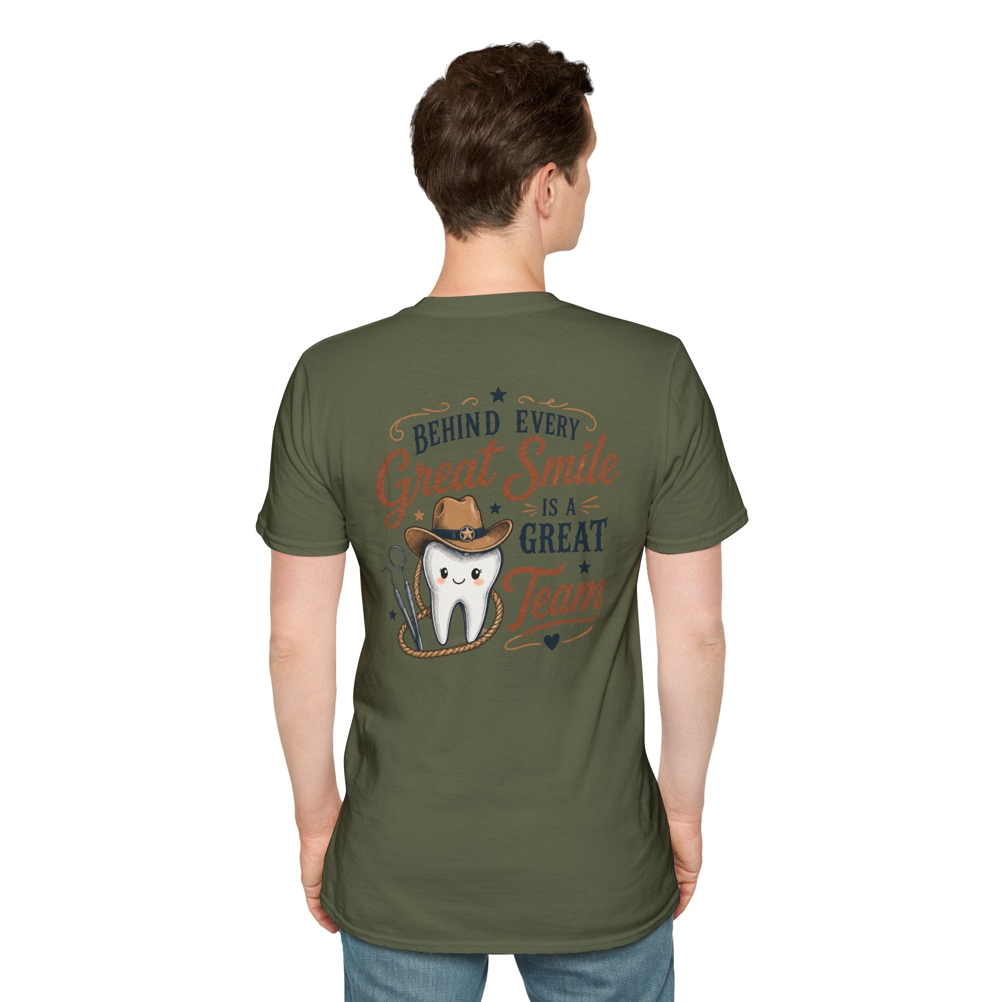 Cowboy Tooth Tee — Cute Western Dental Graphic T-Shirt