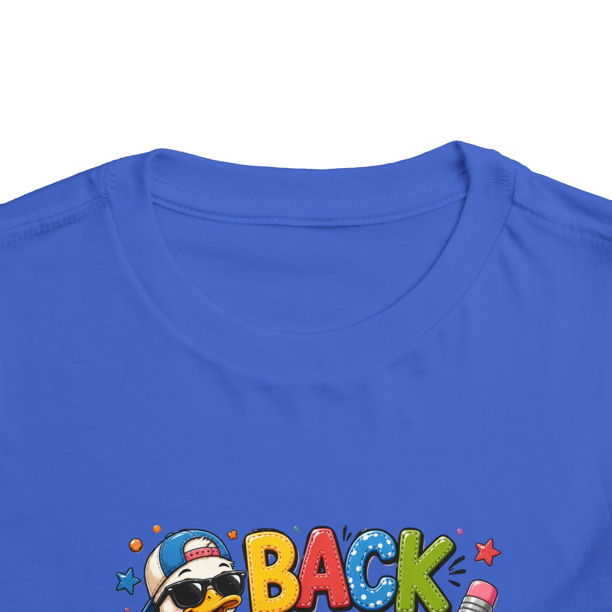 Back to School Toddler Tee — Cute Penguin School Bus Design