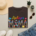 Autism Mama T-Shirt - Colorful Puzzle Ribbon Support Tee