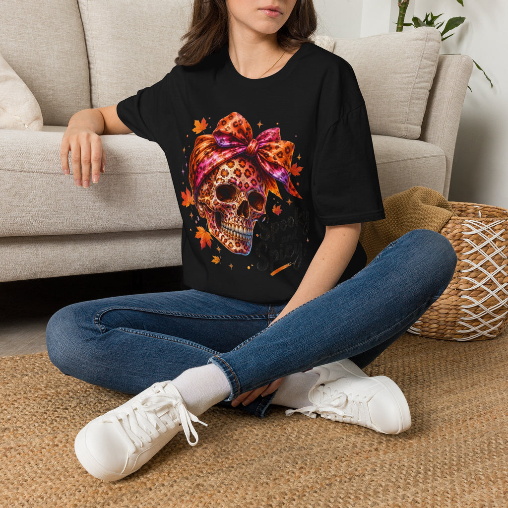 Spooky and Spicy Leopard Skull T-Shirt
