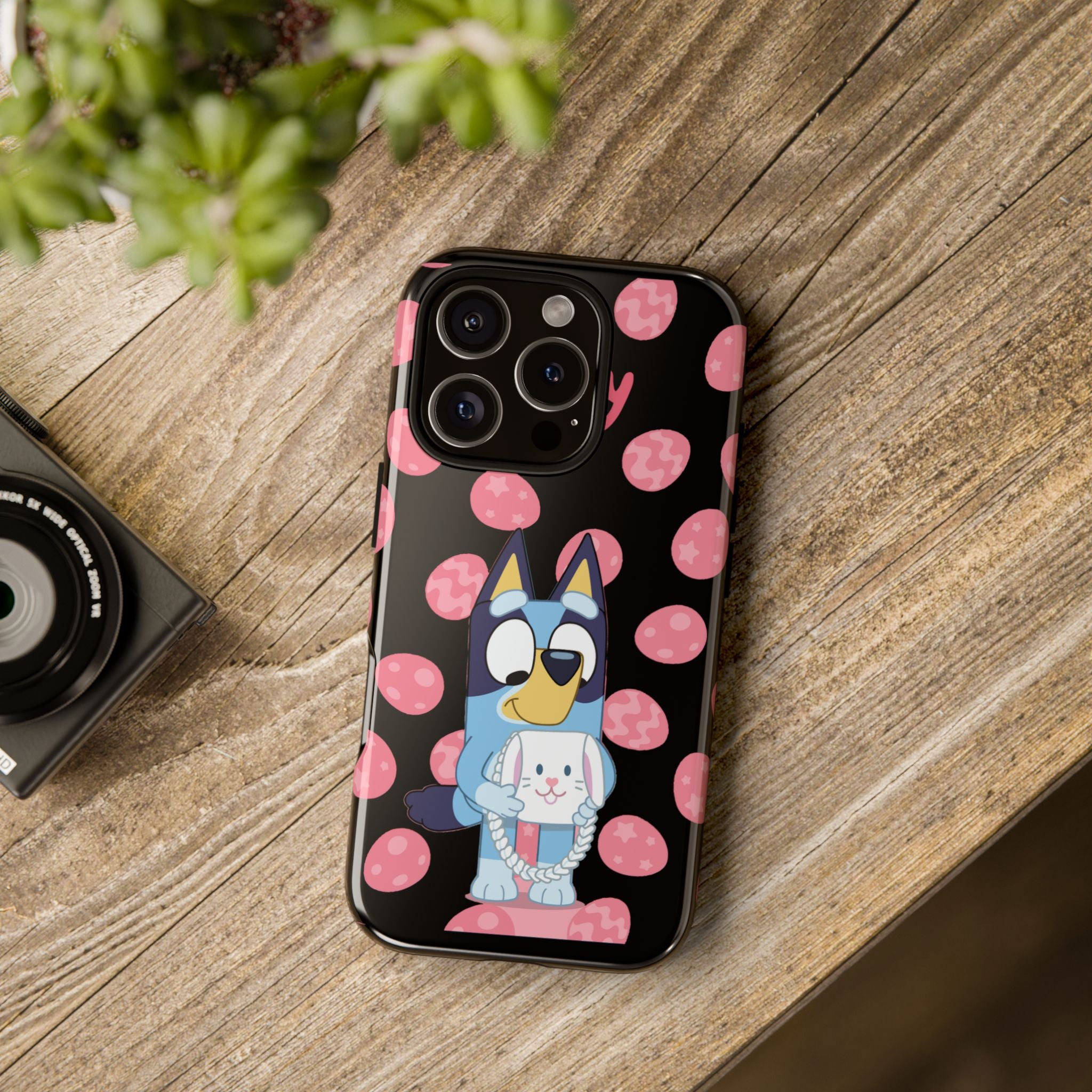 Bluey Holding Bunny phone case | Cute cartoon character phone case