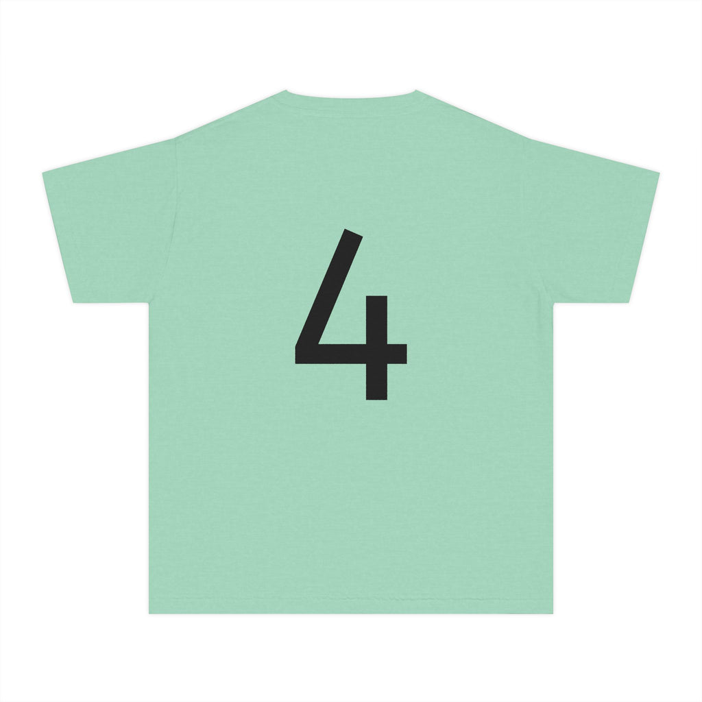 Birthday Girl Tee — Kids 4th Birthday Shirt with Pink Balloon Back Design