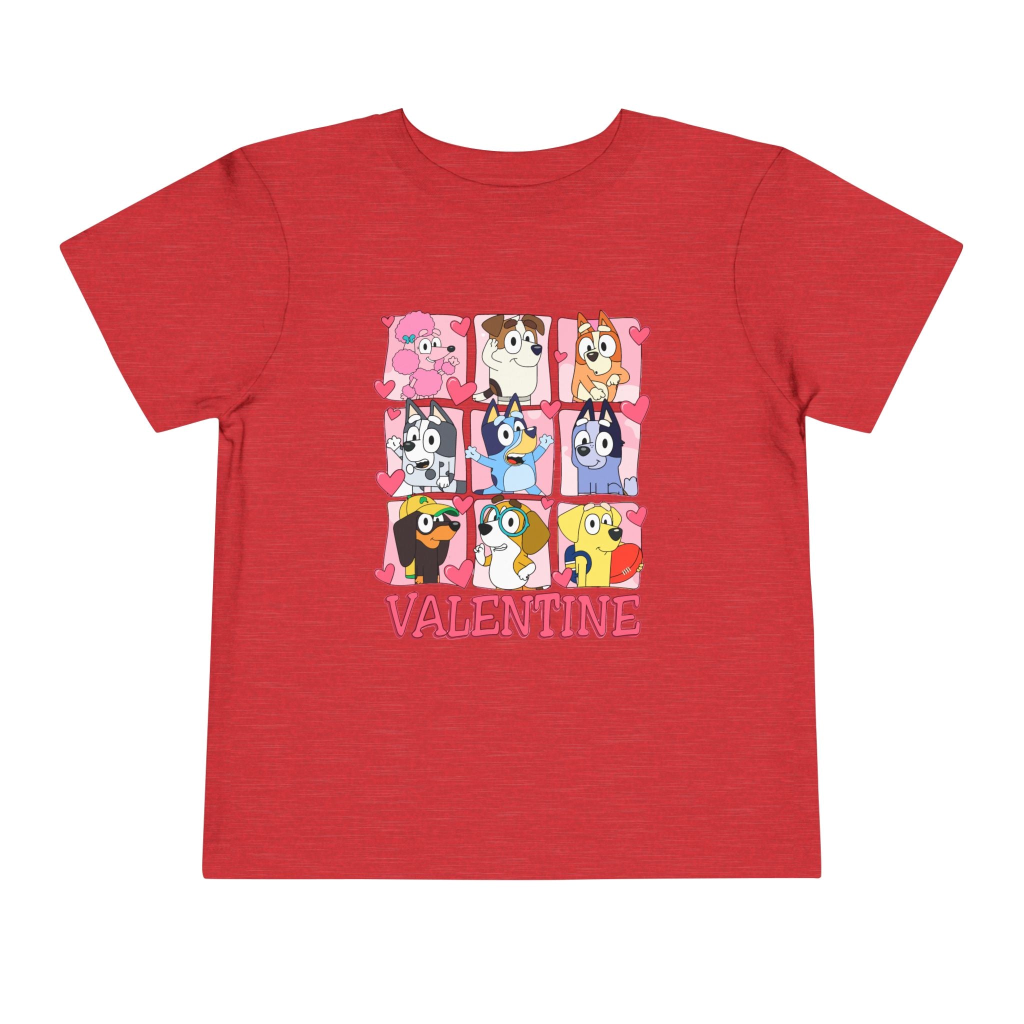 Valentine Puppy Grid Toddler Tee