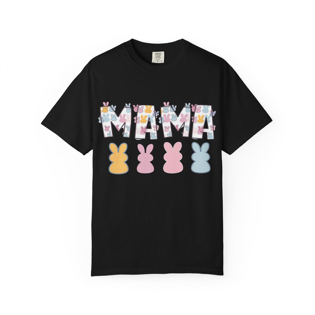 Mama Floral Peep Tee — Easter Bunny Pastel Mother's Day T-Shirt