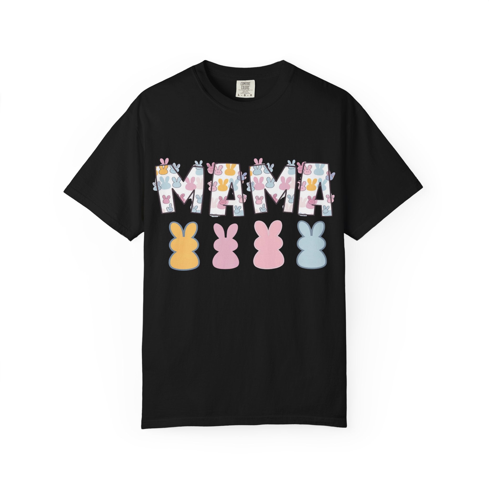 Mama Floral Peep Tee — Easter Bunny Pastel Mother's Day T-Shirt